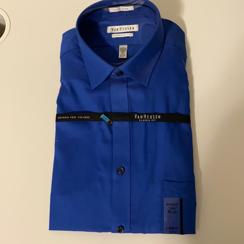 Navy dress shirt. New with tags!